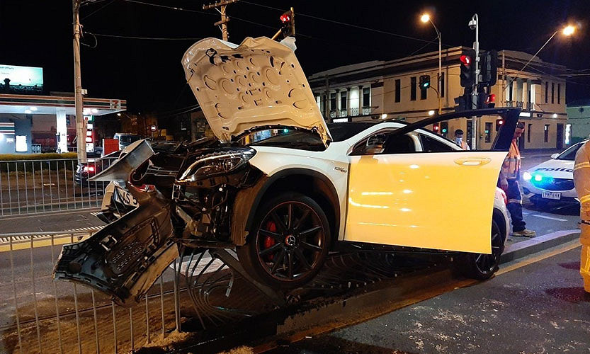 Drink driver no match for barrier