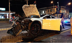 Drink driver no match for barrier
