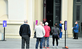 Mad rush for COVID vaccine at Royal Exhibition Building