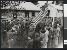 American soldiers in Royal Park