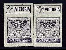 19 Column Carlton History Petrol ration coupons