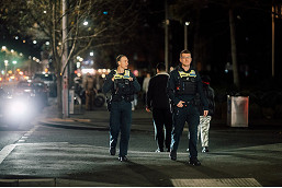 Calls for CCTV security grow after two men allegedly stabbed in Carlton
