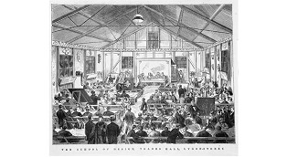 An art school in Trades Hall