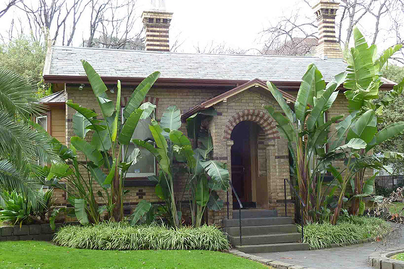 James Sinclair and his cottage