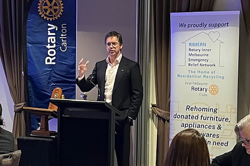 Lord Mayor addresses Carlton Rotary’s 40th anniversary dinner