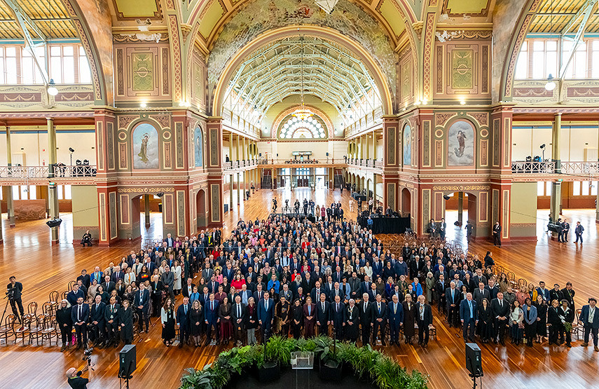 Royal Exhibition Building marks 125 years since birth of federal parliament